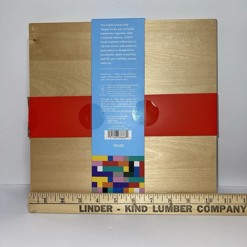 5pc Nested Square Tray Set Gray/Black/Teal/Green LEGO Collection x Target‎